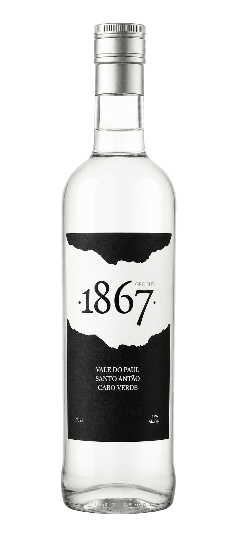Garrafa Grogue 1867 Original com o rótulo da marca